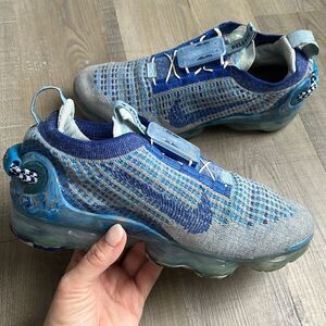 Nike GS Air VaporMax 2020 Sneakers 5Y Stone Deep Royal Racer Blue